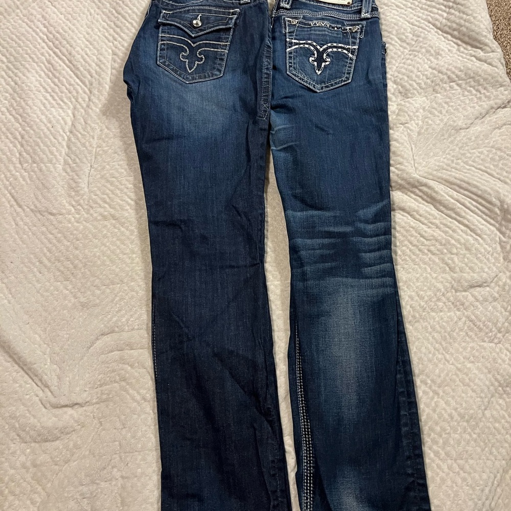 Lot of 2-Size 29 Rock Revival Easy Skinny Jeans - Picture 4 of 8